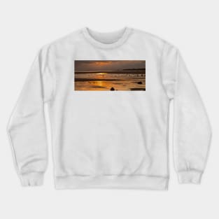 December Sunrise over The North Sea - Panorama Crewneck Sweatshirt